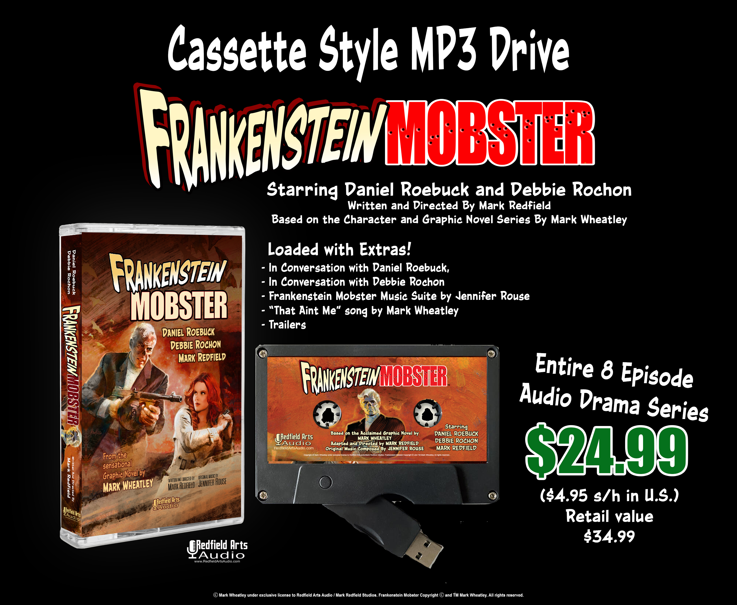 Frankenstein Mobster Cassette MP3 Drive